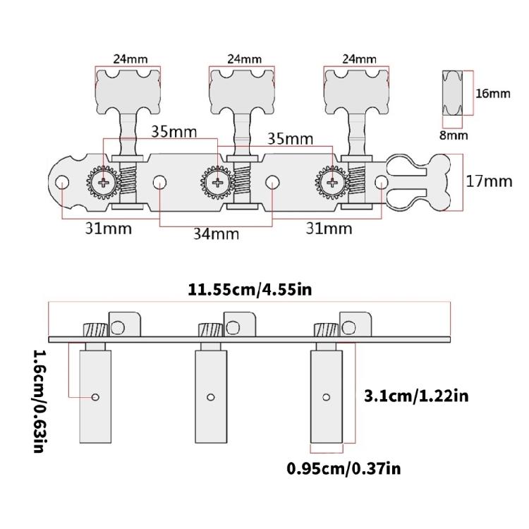 Classical Guitar Tuning Machine Head Guitar String Tuning Peg Acoustic Guitar Tuner Replacement Part Enduring