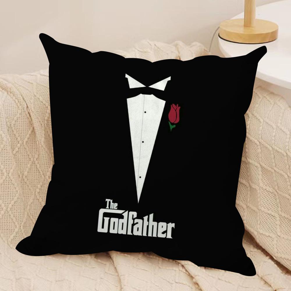 Film The GGodfather Cushion Cover Soft Plush Fabric DoubleSided Printed Sofa Cushion Cover for All Seasons Home Decor Gift