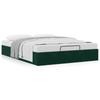 Ottoman Bed Without Mattress Dark Green 140x190 Cm Velvet