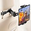 3-in-1 Car Headrest Tablet Stand with 360° Rotation & Adjustable Extended Arm - Foldable Design, Secure Clamp Mount for 4, 7-11" for IPad Pro/Air/Mini
