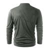 Men's Fashion Casual Color Long Sleeve Bandage Retro Shirt Top Blouse