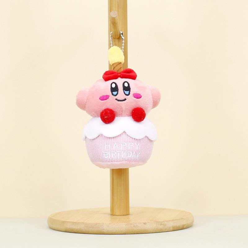 Adorable Birthday Cake Plush Keychain With Cute Cinnamoroll Doll And Kirby Charm Cake Kirby