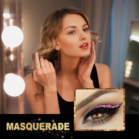 8 Pairs Lazy Eye Shadow Eyelash Eyelashes Makeup Stickers Eye Waterproof Glitter Eyeshadow Makeup Stickers