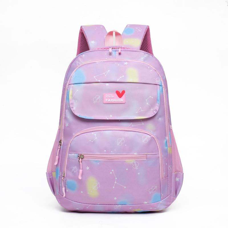 Cartoon Backpack Lightweight Ergonomic Large Capacity School Bag for Elementary Girls Kids Cute Travel Pack
