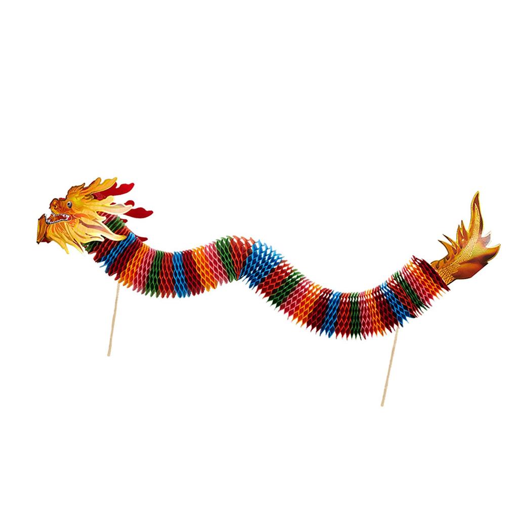 Ručně vyráběné papírové dračí hračky Dekorace pro Rok draka 2025 3D čínský Nový rok