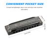 Swan SW1020-7 10 Holes 20 Tones Blues Diatonic Harmonica Key of C Mouth Organ with ABS Case