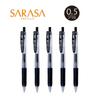 Zebra Sarasa Clip Gel Ballpoint Pen 0.5mm Black, 5-pack P-JJ15-BK5