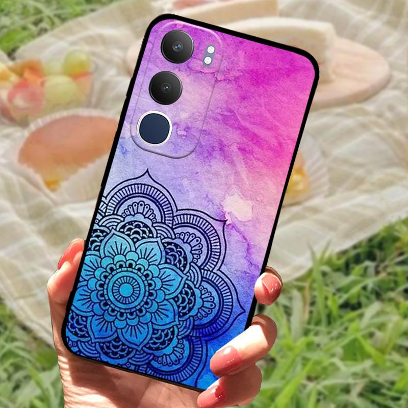 For Vivo Y19s Case V2419 New Fashion Color Painted Silicone Phone Cover For VIVO Y19S 4G Shockproof Protective Coque Bumper