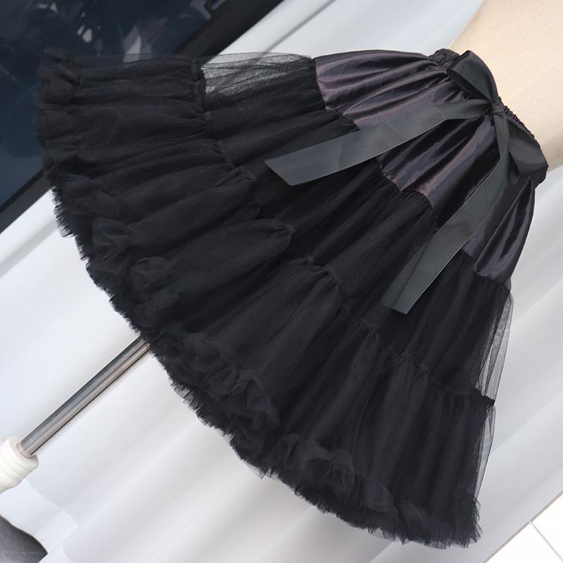 Adult Fluffy Anime Lolita Skirt - Cloud Soft Mesh, Boneless Design, 230g