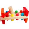 Wooden Pounding Bench with HandEye Coordination Toy Pegs Multicolor Educational