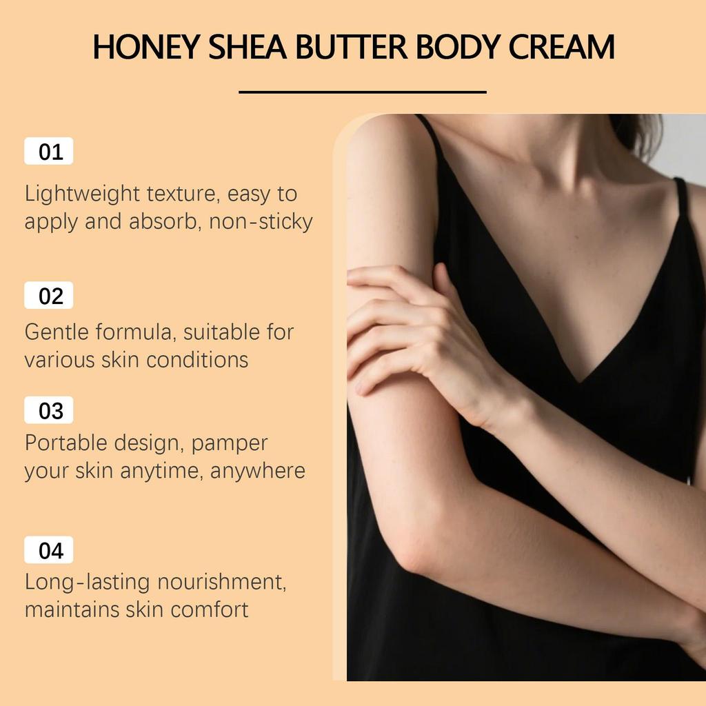 EELHOE Shea Butter Body Moisturizer - Comfortable, moisturizing body cream that makes the skin smooth