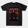 Men Black Print T-shirt Pop Art Discography Pink Chromatica No-Cut Transfer Paper Print Cotton Tshirt