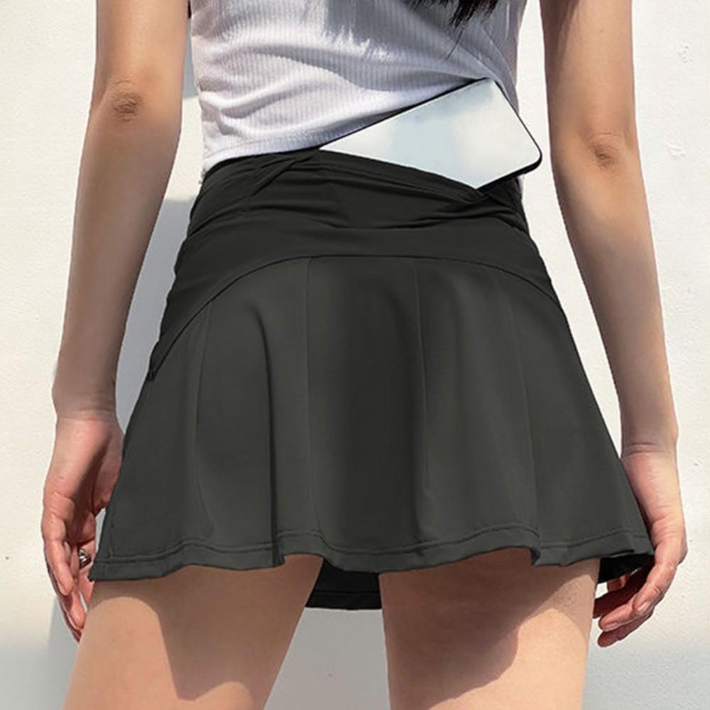 Quick-Drying High Waisted Golf Skirts with Lining Yoga Sport Skirt Pleated Tennis Skirt  Tennis