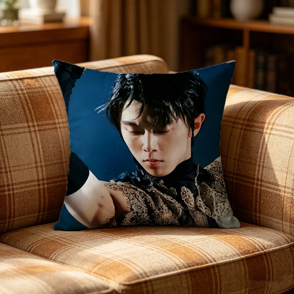 A Jump Legend HHanyu Yuzuru Pillow Case Pattern Printed Pillowcase For Living Room Sofa Cushion Cover