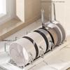 Space Saving Under Cabinet Storage Rack For Cookware Expandable Pots and Pans Organizer With Adjustable Dividers