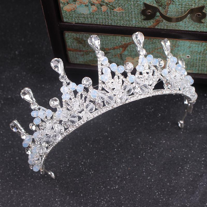 

Корейские Новые Украшения Ручной Работы Стразы Красная Корона Аксессуары для Волос Невеста Свадебный Головной Убор Свадебное Платье Аксессуары для Волос