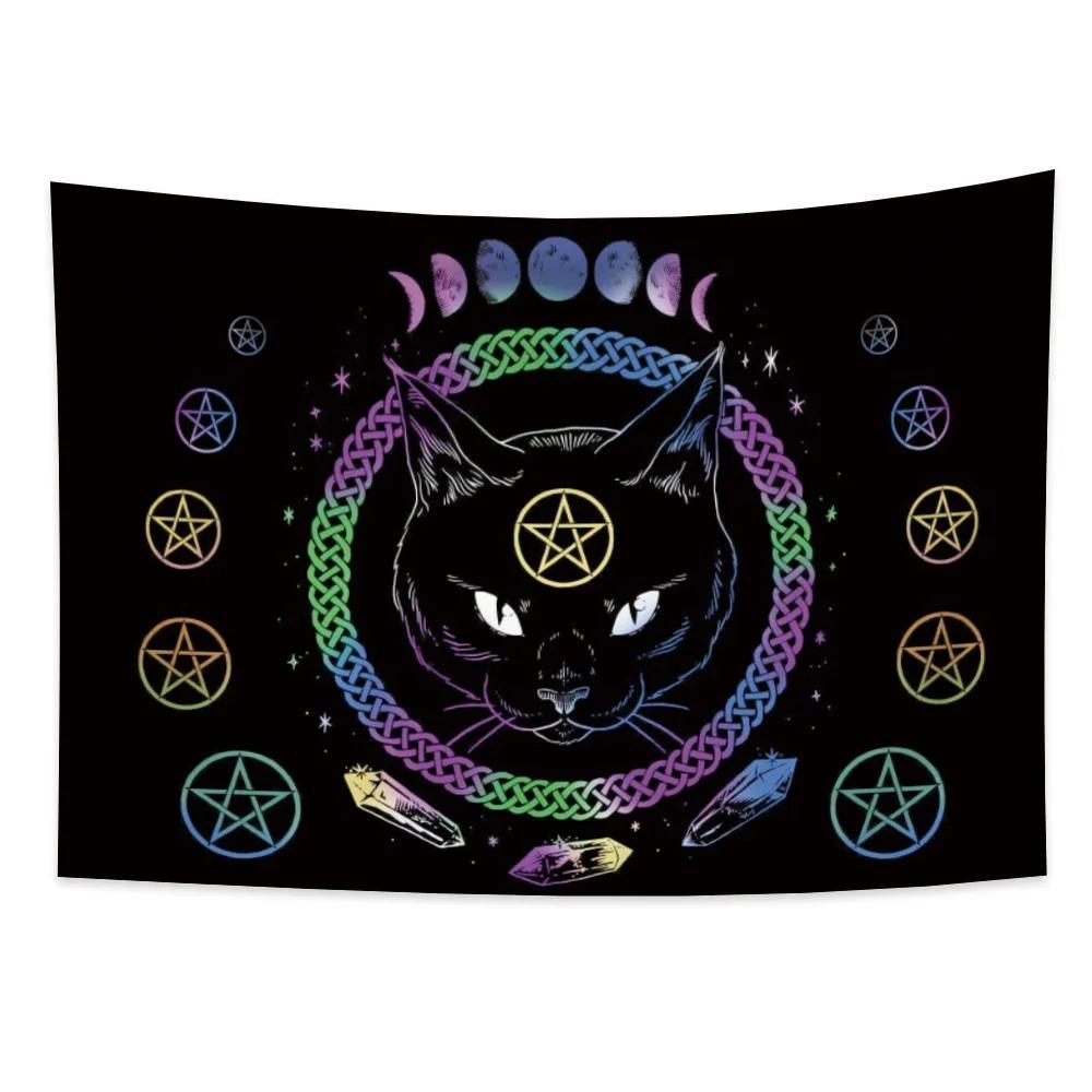 

Милый кот мультфильм декоративный гобелен домашний декор стены офис гостиная гобелен 150x130cm