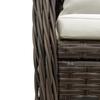Vidaxl 9-Cz. Garden Furniture Set With Cushions, Brown, PE Rattan