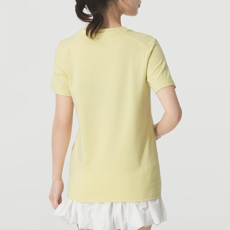 Adidas Sportswear Comfortable Breathable Fashion Short Sleeve T-Shirt Women T-Shirts Yellow JX5329