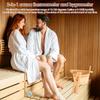 4-delige Set Sauna Accessoires Houten Sauna Emmer Sauna Lepel met Handvat Ontwerp 2-in-1 Sauna Thermometer&Hygrometer Zandloper Timer