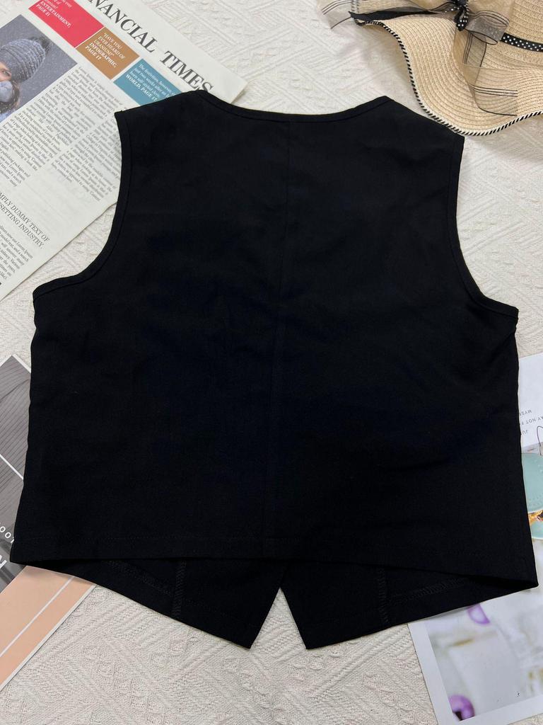 2026 Summer Casual Slim Fit Sleeveless Vest for Women – European & American Style