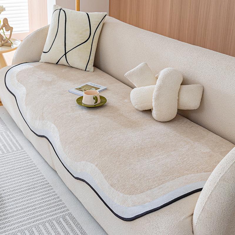 Cloud Mat Chenille Sofa Cushion Non-Slip All Wrapped Cover Cover Cover Cloth Four Seasons Bedroom Universal Seat Cushions