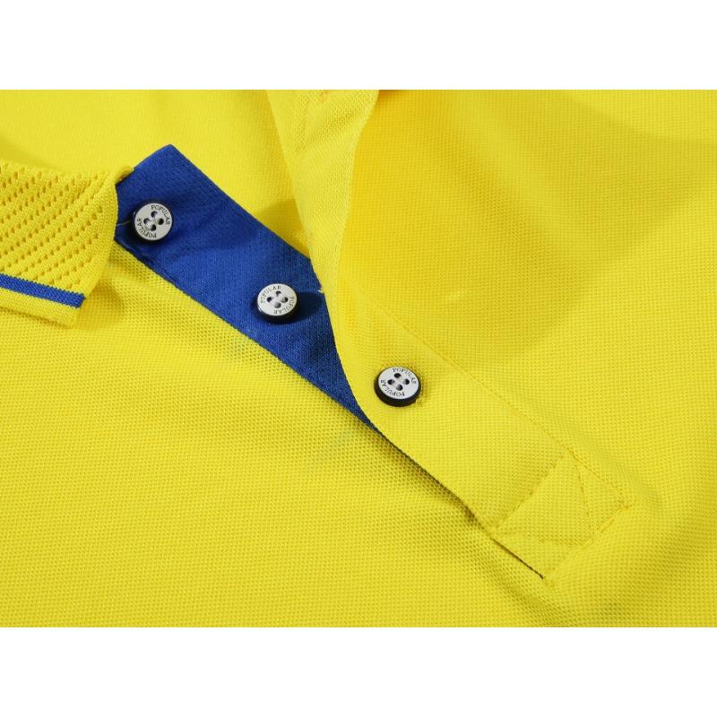 Polo Estiva da Uomo a Maniche Corte Tinta Unita Cotone Maniche Corte Gioventù Popolare Casual Colletto