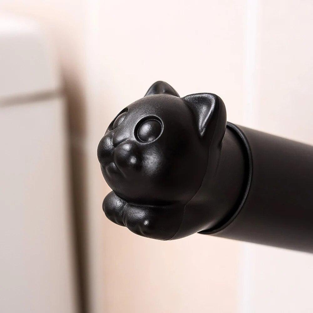 1pcs Wall-Mounted Toilet Paper Holder Cartoon Cat Telescopic Tissue Holder Kitchen Tissue Roll Dispenser Bath Paper Towel Roll