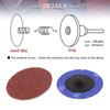 80pcs 50mm Roll Lock Polishing Pad Sanding Discs Sandpaper 60-240 Grit Assorted Roloc Abrasives Fits For Dremel