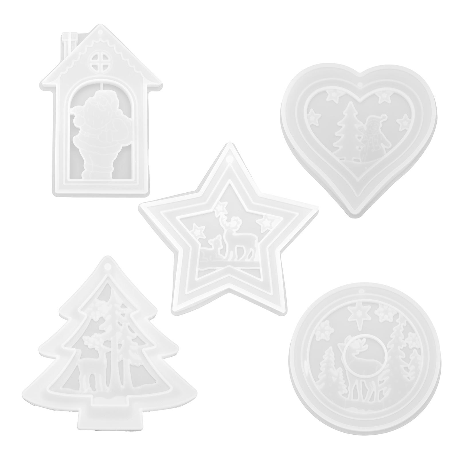 

Silicone Mold Resin Durable Soft Tear Resistance Resin Ornament Molds for DIY Handicrafts Heart Shaped Listing