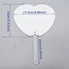 WTEMPO Heat Sublimation Handheld Blank Fans DIY Double-sided Painted Fans for Summer Outdoor Activity Party Decor Fans for Wedding Birthday Christmas