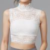 Fake Collar Turtleneck Hollow Out Flower Embroidery Detachable Shirt Design Clothing Accessories Breathable Lady Shirt Lace False Collar for Daily