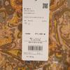 unused nano universe Paisley Pattern Long sleeve gown Shirt dress F Camel Women Used