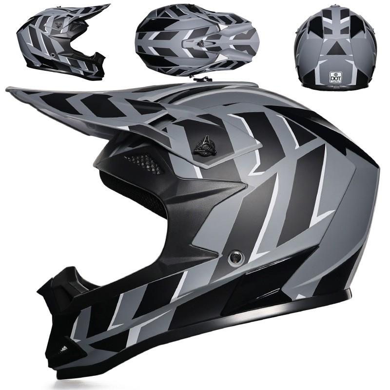 Offroad-Motorradhelm Herren Damen ABS Integralhelm Dirt Bike Große Größe Belüftet Trail Riding