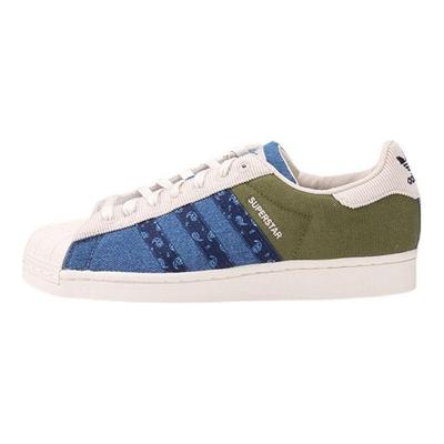 Superstar Paisley Stripes Unisex Sneakers Blue Clear-Brown College-Navy H04295
