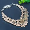 Ammonite Fossil,Morganite Handmade 925 Sterling Silver Jewelry Necklace 18" t8Z29