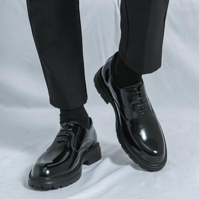Scarpe da Uomo in Pelle con Suola Spessa, Comode e alla Moda, Scarpe Basse Formali da Business, Scarpe Casual da Uomo Nuove di Zecca, Scarpe Oxford Classiche Fatte a Mano da Uomo per Matrimonio