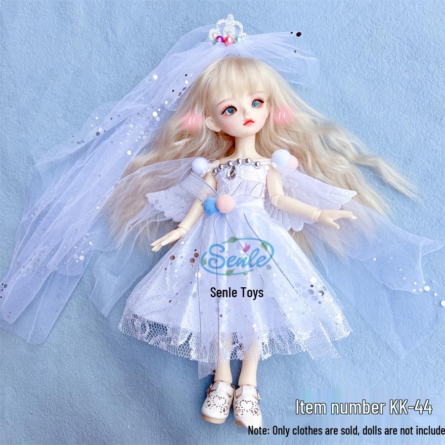 30 Cm BJD Doll Lolita Outfit Set - 6-Minute Dress Change for Girl's Gift