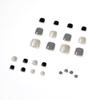Morandi color summer foot nail wear nail art finished fake nail nail art patch foot nail patch removable