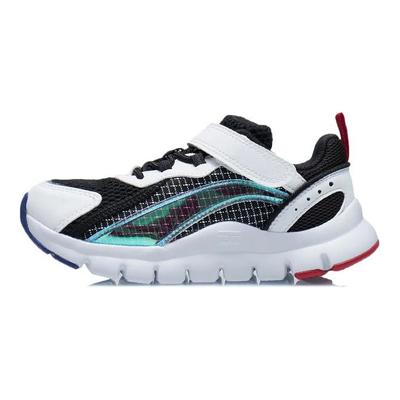 Li Ning Kids Aurora Wind V2 Velcro Comfortable Trendy Non-Slip Shock Absorbing Wear-Resistant Rebound Breathable Sports Casual Shoes YKNR096-1