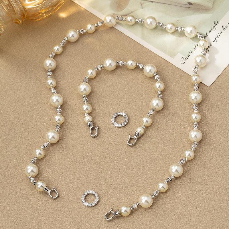 Elegantní dámský náhrdelník s francouzskými perlami, které neblednou - Minimalistický špičkový šperk na klíční kost