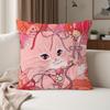 Cute Dreamy Cat Kkiera Pillow Case Suitable For Bedrooms Living Rooms Cars Home Decoration