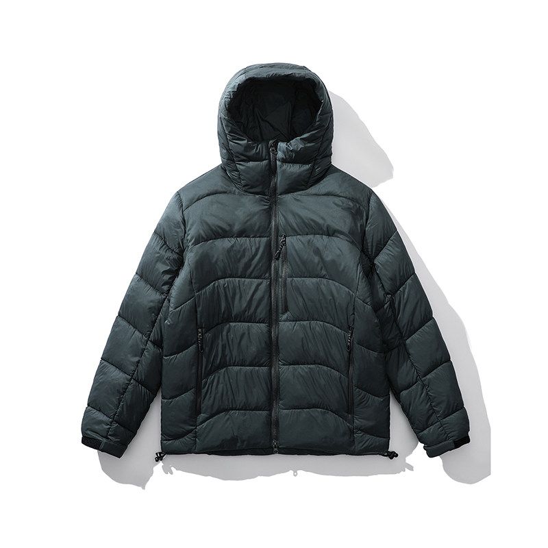 Mountain-Style Outdoor Functional Sports Ribbed down Jacket for Men, Winter Hooded Cotton Coat, Foreign Trade Men's Cotton Clothing Outerwear