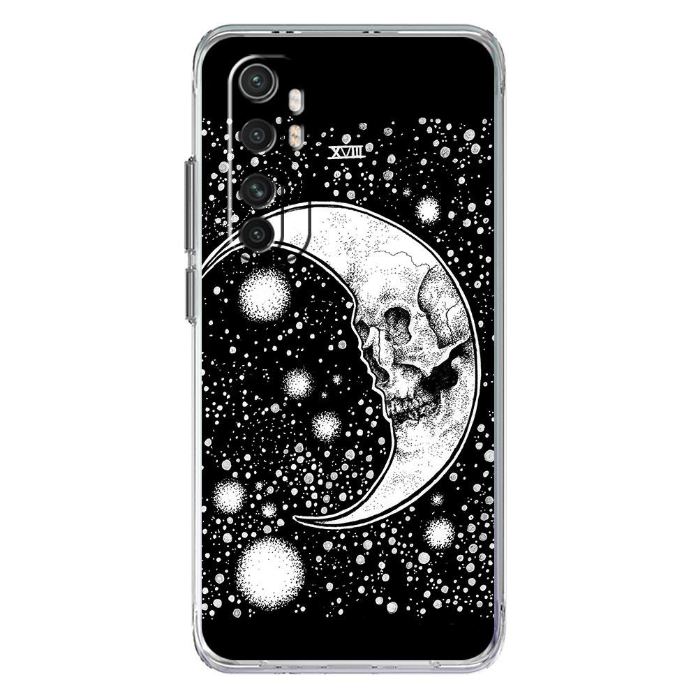 Księżyc Tarot kot Estetyczne etui na telefon Dla Xiaomi Mi 12T 10 12 Lite 11 Ultra 11X 11T Pro 11i Poco X4 X3 NFC F3 M3 M4 5G Przezroczyste etui