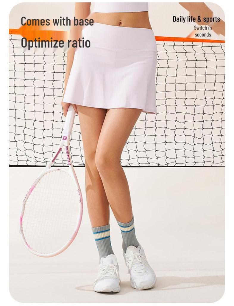Lu Gleicher Stil Damen High Waist Sport Tennisrock zum Laufen, Badminton, Pilates, Yoga