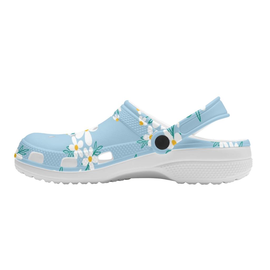 Casual Printed EVA Clogs Women Men Easy Clean Lightweight Slip On Summer Sandals Casual Shoes Soft Sole Daily Walking Leisure Wear