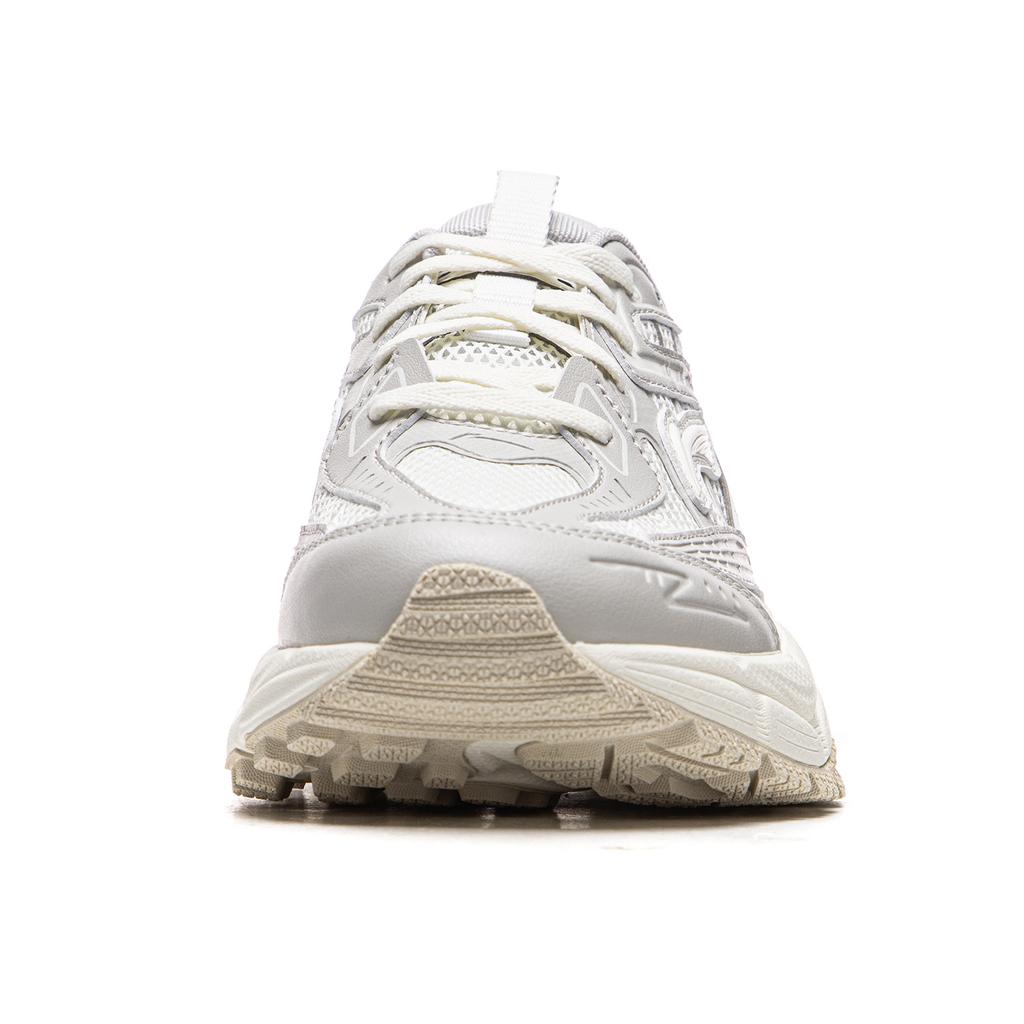 Li Ning QIXING 2.0 Cushioning Abrasion Resistant Breathable Low top Casual Shoes Women's White Gray AGCW092-4