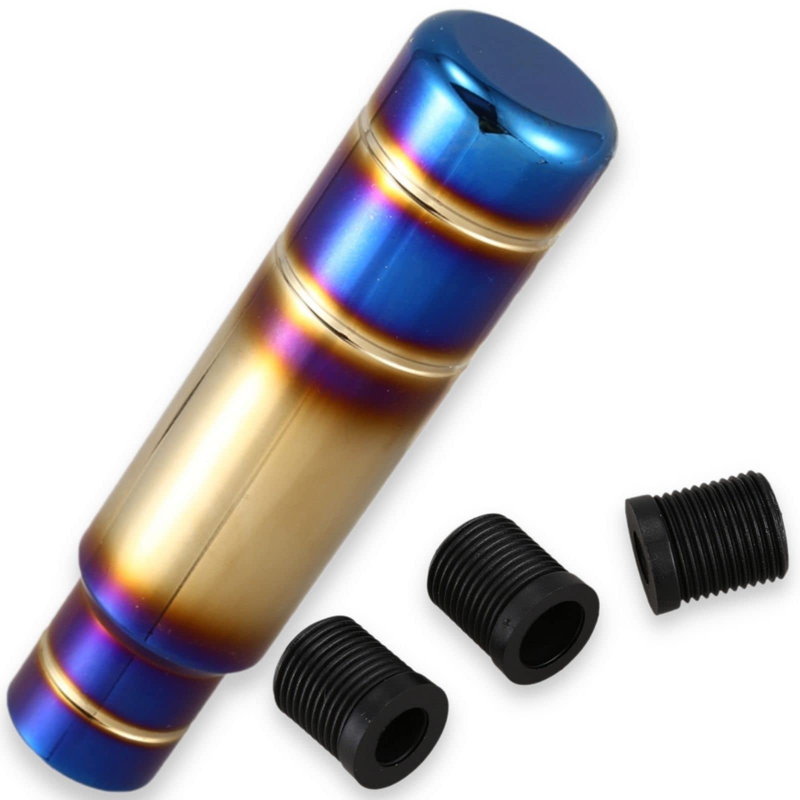 

COLORBIRD Shift Knob, Titanium Color, 13cm, Aluminum Alloy, Hardened, Mirror Finish, Shift Extension, mt (B)