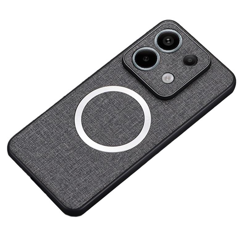 For Xiaomi Redmi Note 13 Pro 5G/Poco X6 5G Cell Phone Case Cloth Texture Cover Compatible with MagSafe