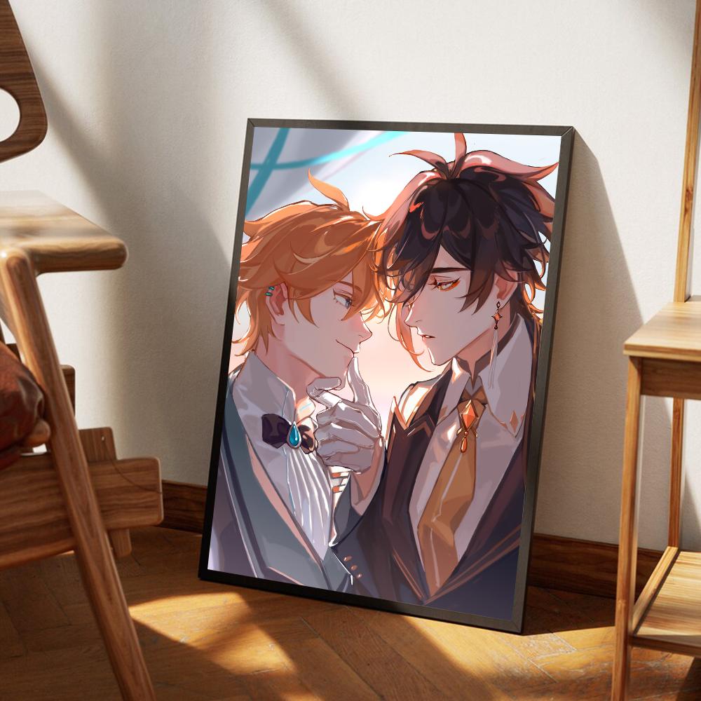 

Genshin Impact Game Аниме Аниме постеры Липкий HD Качество Плакат Настенная Живопись Картина Декор Стены Исследования 21cm×30cm NoFrame